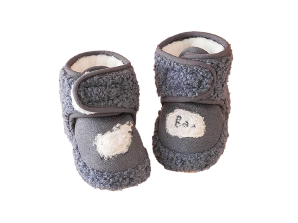 پاپوش زمستانی استپ دار توکرکی خاکستری تیره