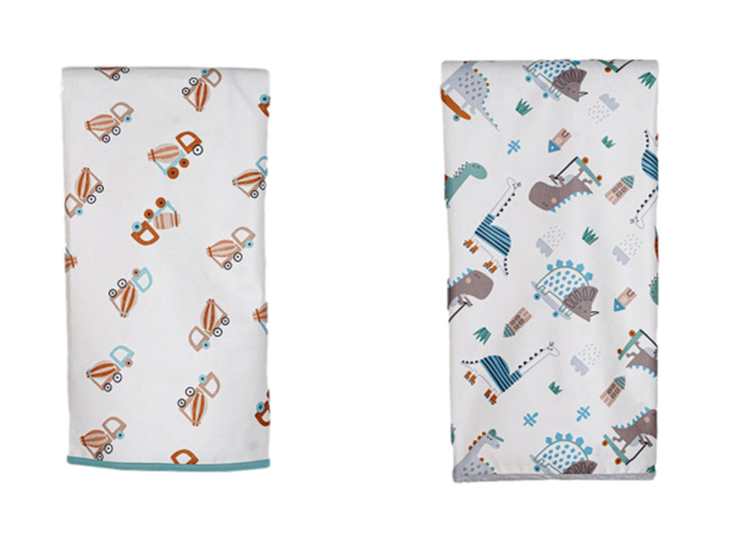 زیرانداز تعویض نوزادی پسرانه طرح دار سایز 60*90 سانتی متر پاپو papo