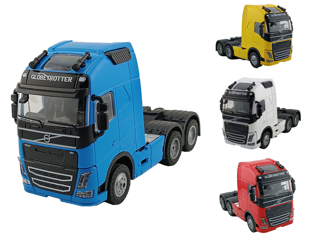 ماشین فلزی موزیکال و چراغ دار مدل تریلی کشنده اسباب بازی