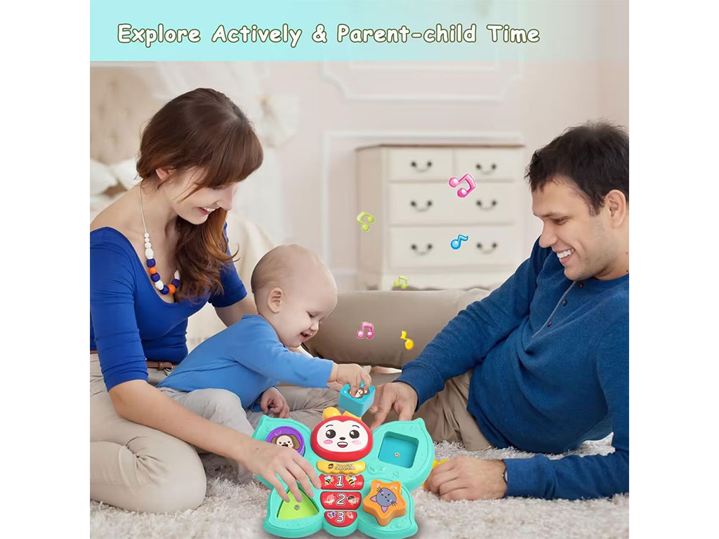 پروانه موزیکال و چراغ دار اسباب بازی jialegu toys