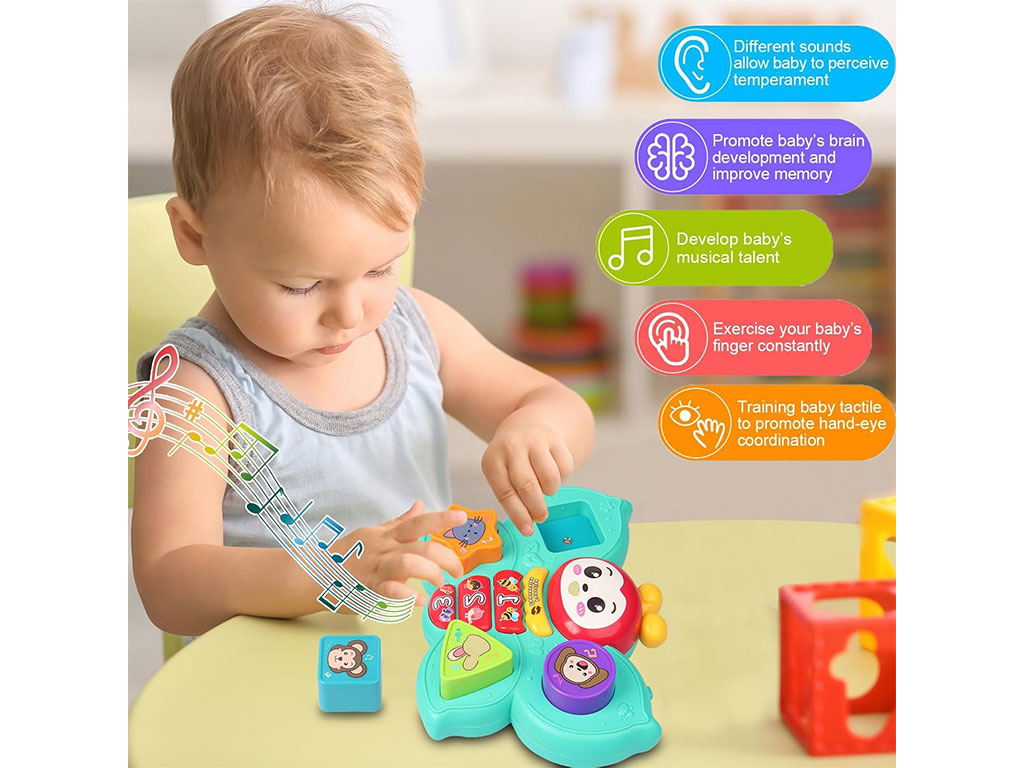 پروانه موزیکال و چراغ دار اسباب بازی jialegu toys