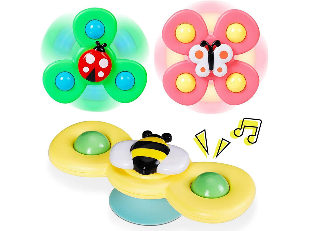 اسپینر جغجغه ای چسبان 3 عددی اسباب بازی