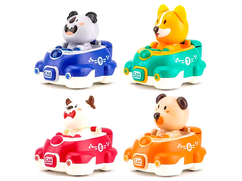 ماشین تصادفی  فنری طرح حیوانات اسباب بازی