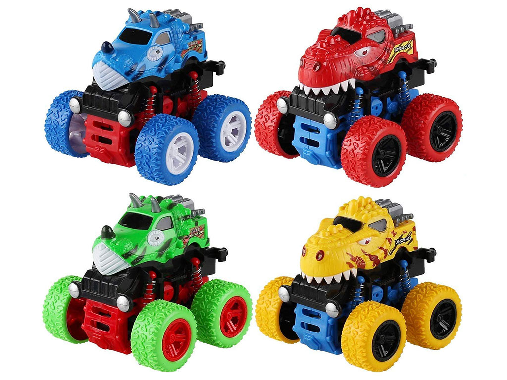 ماشین عقب کش دیوانه دایناسور با چرخش 360 درجه اسباب بازی