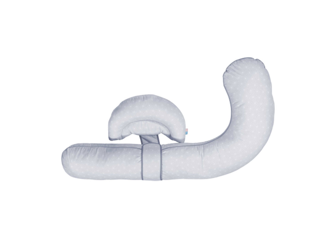 بالش L بارداری طوسی طرح دار رزبرن roseborn