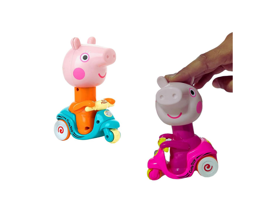 پپا پیگ سه چرخه سوار فشاری اسباب بازی