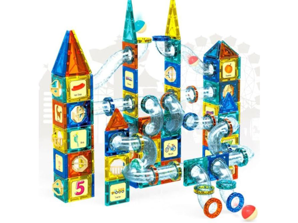 مگ تایل مغناطیسی طرح کریستالی 97 قطعه اسباب بازی