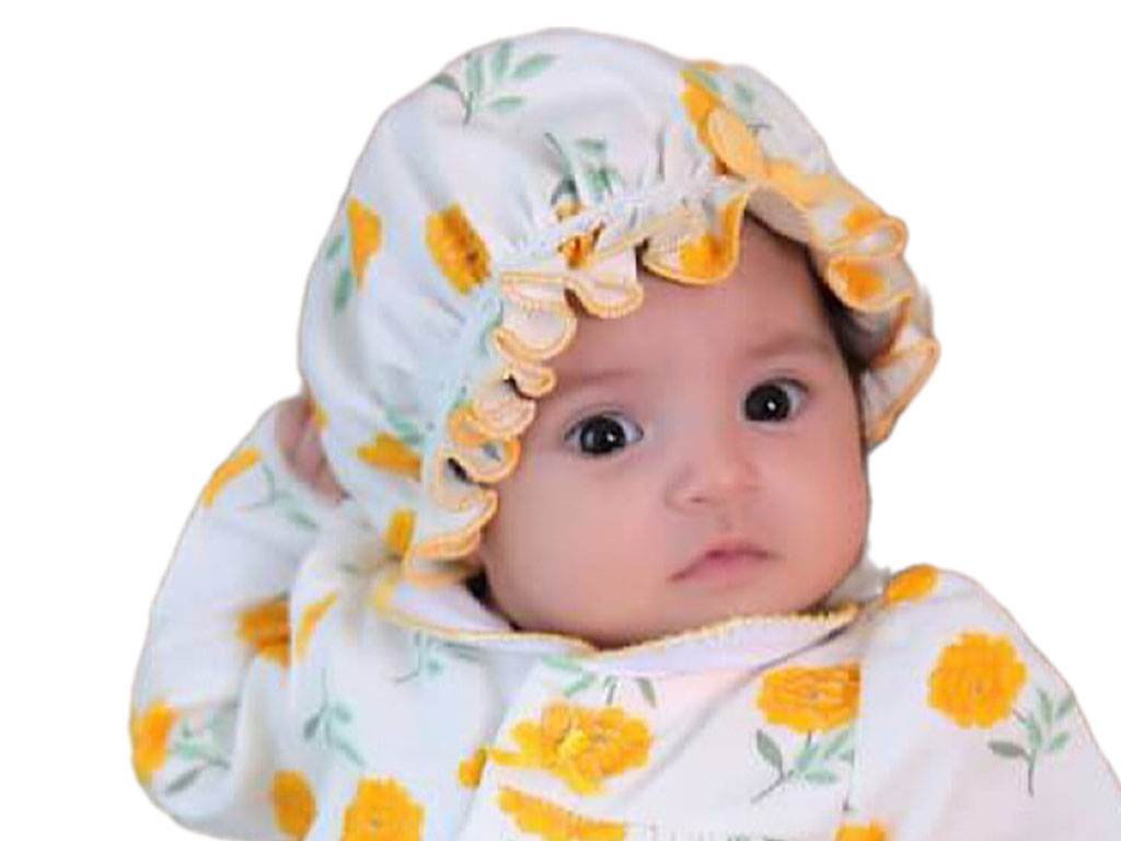 کلاه نوزادی طرح فلورا نی نی سان  nini sun