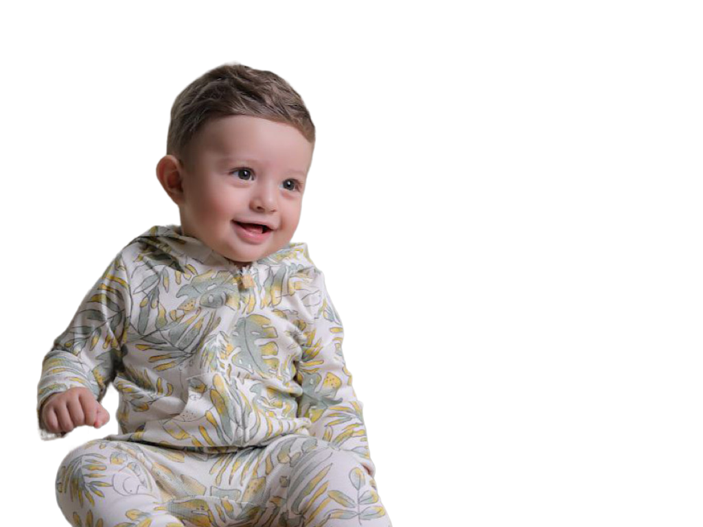 سوییشرت کلاهدار نوزادی طرح فارست نی نی سان nini sun