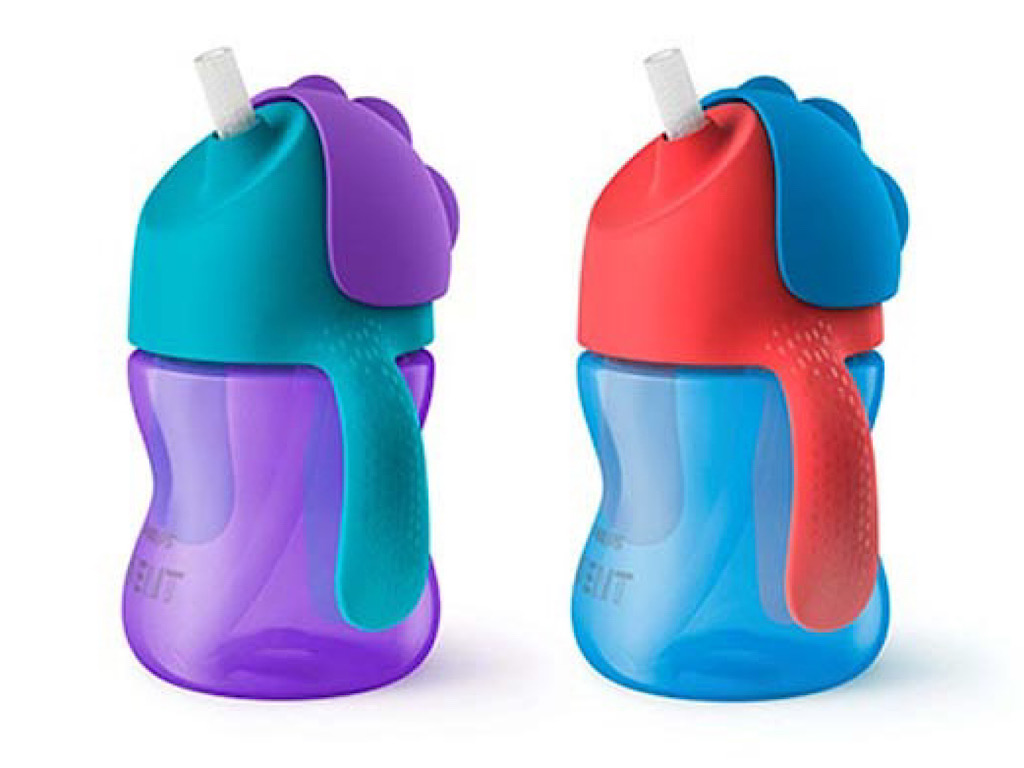 لیوان نی دار ضد چکه 200ml اونت avent