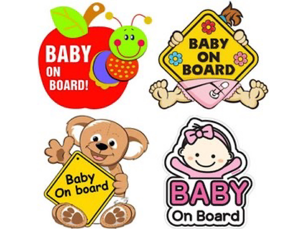 برچسب هشدار کودک در ماشین  Baby on board