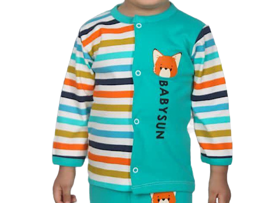 بلوز مانتویی نوزادی طرح روباه بی بی سان baby sun