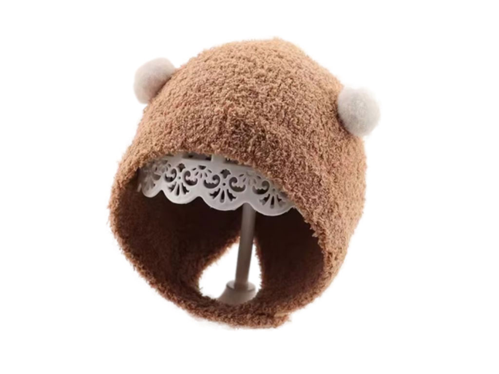 کلاه بافت بوکلر نوزادی زیر دکمه (دور سر 36 cm)