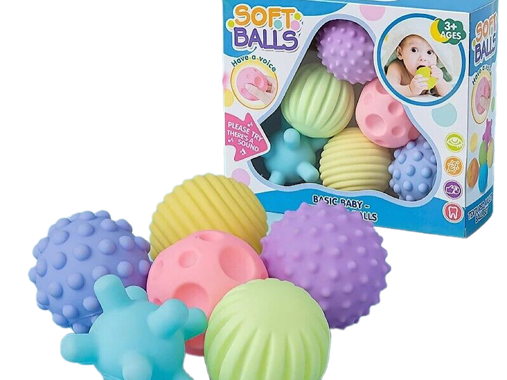 توپ حسی سوتی  6 عددی نوزادی