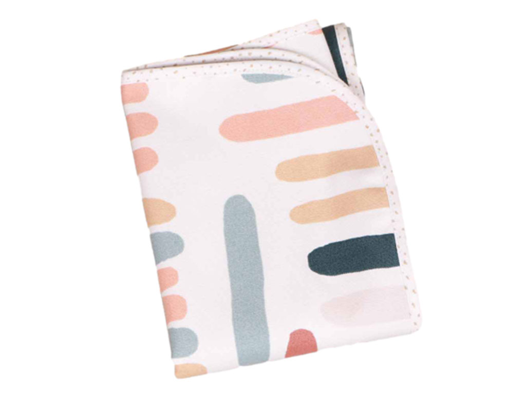 زیرانداز تعویض نوزادی طرح رنگین کمان آبرنگی الا ELA