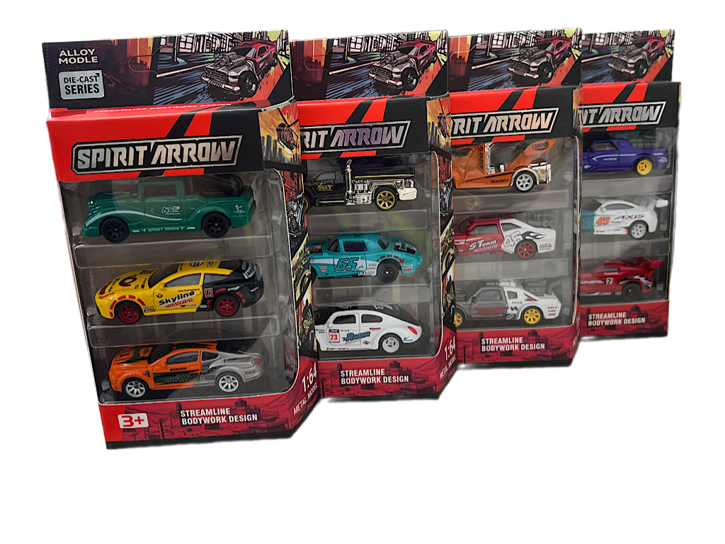 ست ماشین فلزی سه عددی اسباب بازی