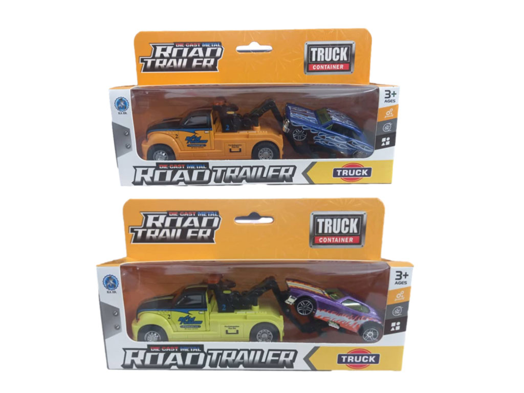 ماشین یدک کش خودرو فلزی اسباب بازی