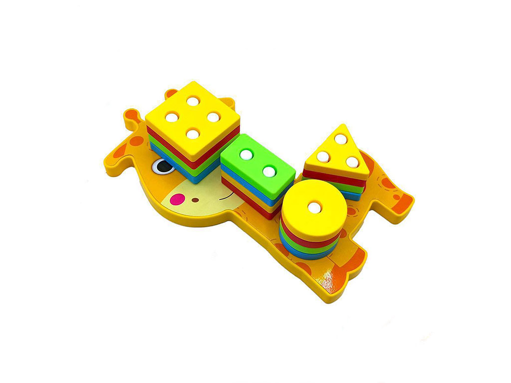 پایه اشکال مونته سوری ستون دار طرح زرافه پلاستیکی