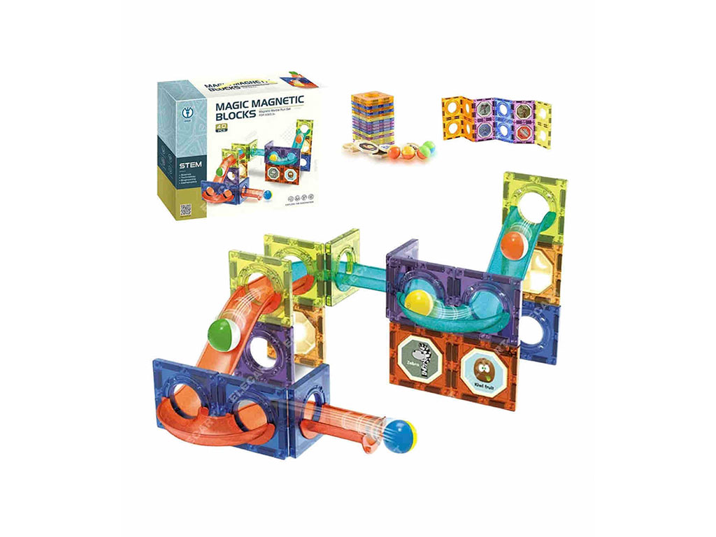 لگو مگنت مغناطیسی دارای مسیر 40 قطعه اسباب بازی