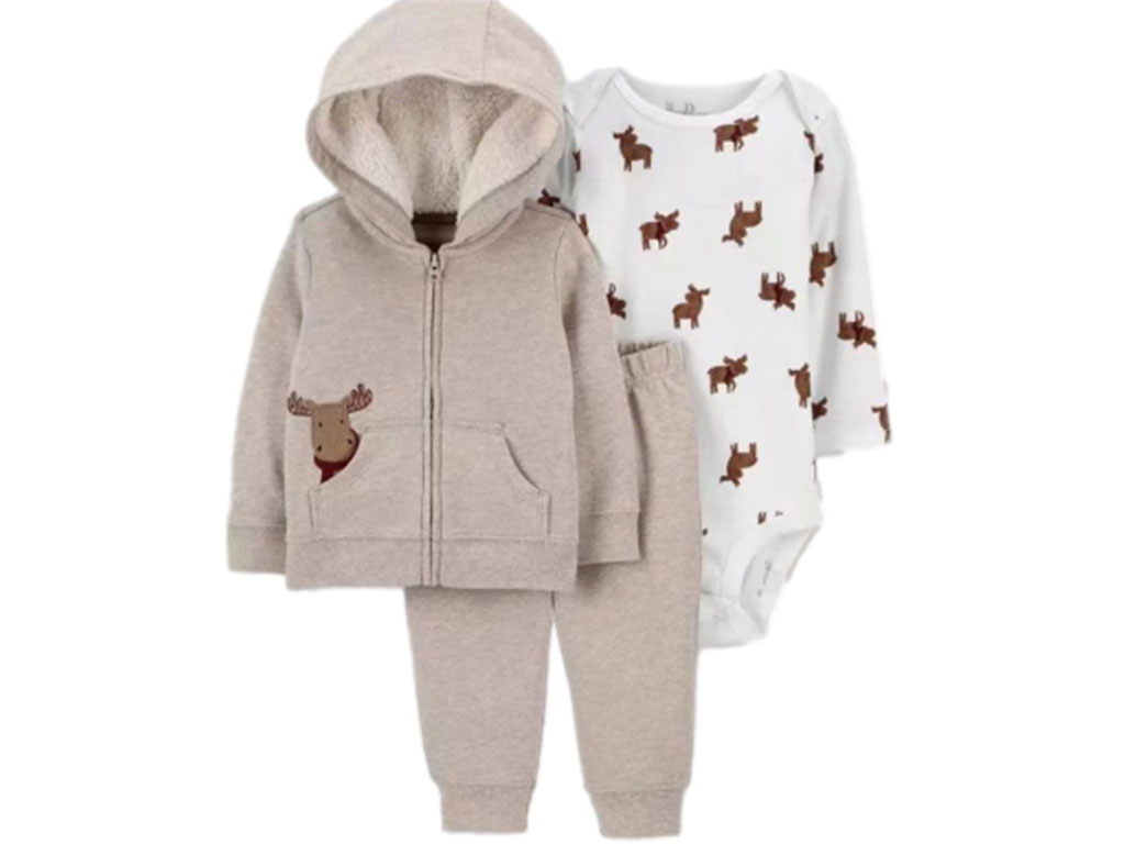 ست سه تکه بادی، شلوار و سویشرت پسرانه توکرکی طرح گوزن کارترز carters