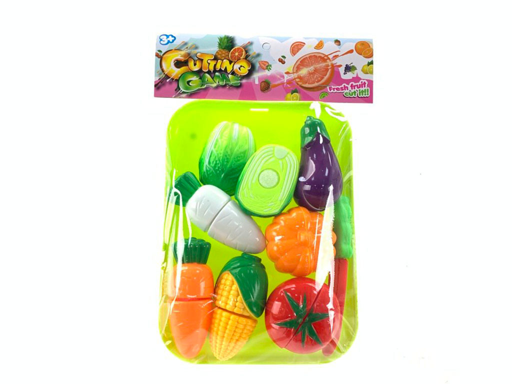 ست سبزیجات برشی به همراه سینی اسباب بازی