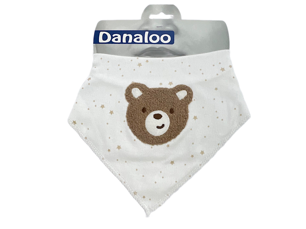 پیشبند دستمال گردنی نوزادی طرح تدی teddy دانالو Danaloo