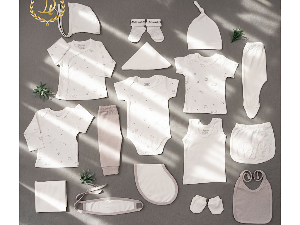 ست بیمارستانی 17 تکه نوزادی  طرح ببعی و بره دانالو Danaloo