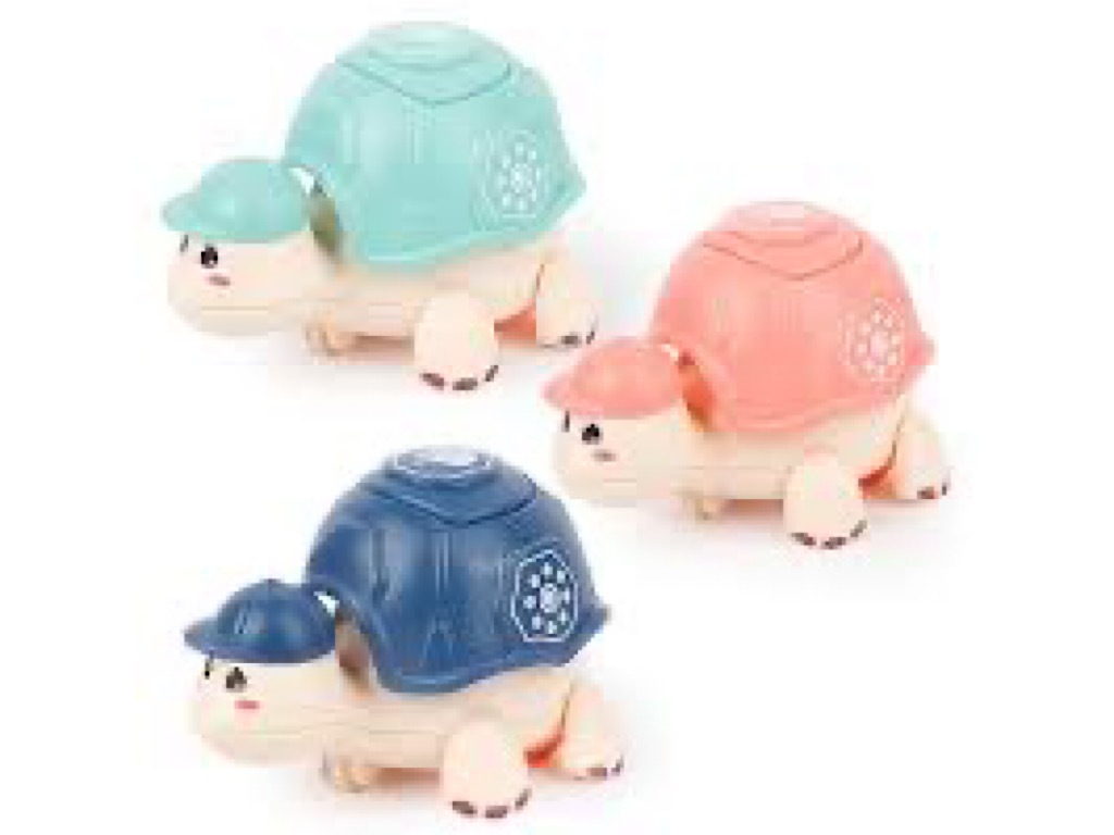 عروسک لاک پشت فشاری موزیکال و چراغدار