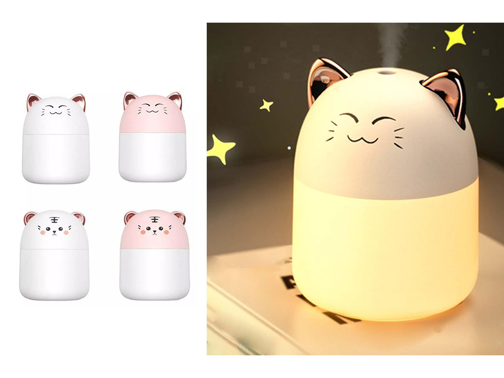 دستگاه بخور سرد چراغ دار اتاق نوزاد و کودک طرح حیوانات با حجم 220 میلی لیتر