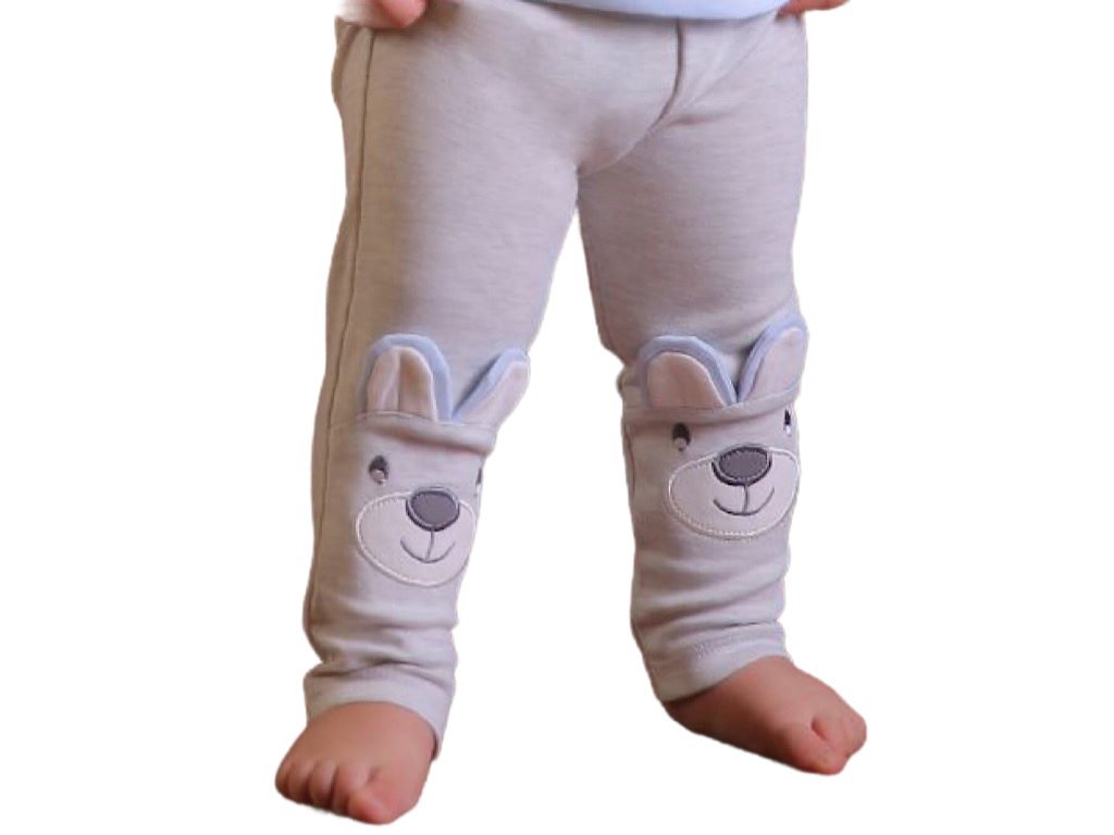 شلوار  ملانژ  نوزادی طرح خرس  نی نی سان nini sun