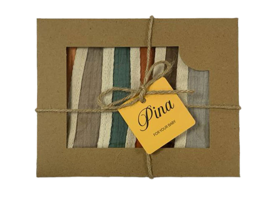 پک دستمال دهان و صورت 6 عددی رنگی pina