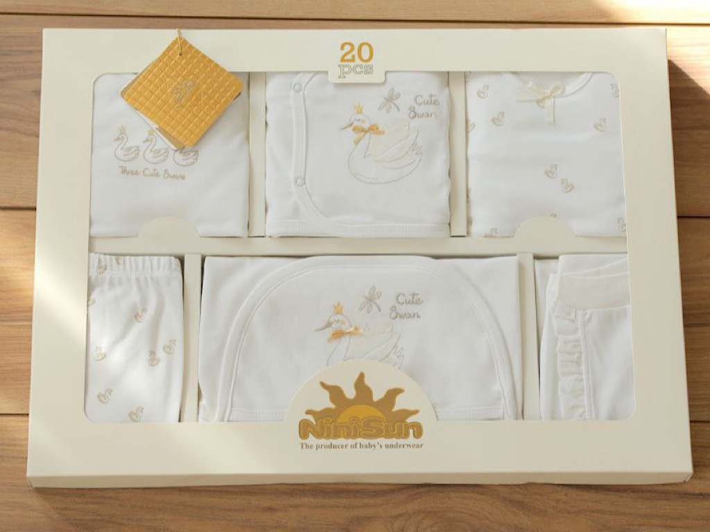 ست بیمارستانی 20 تکه طرح قو نی نی سان nini sun