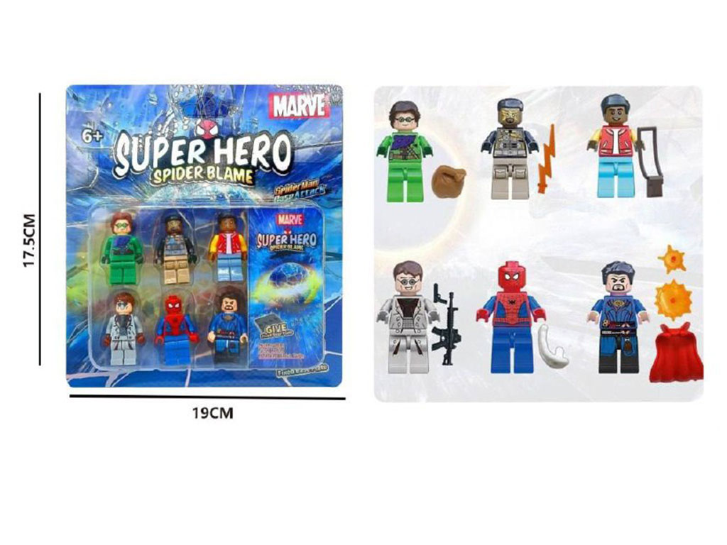 لگوی 6 عددی شخصیت های کارتونی اسباب بازی