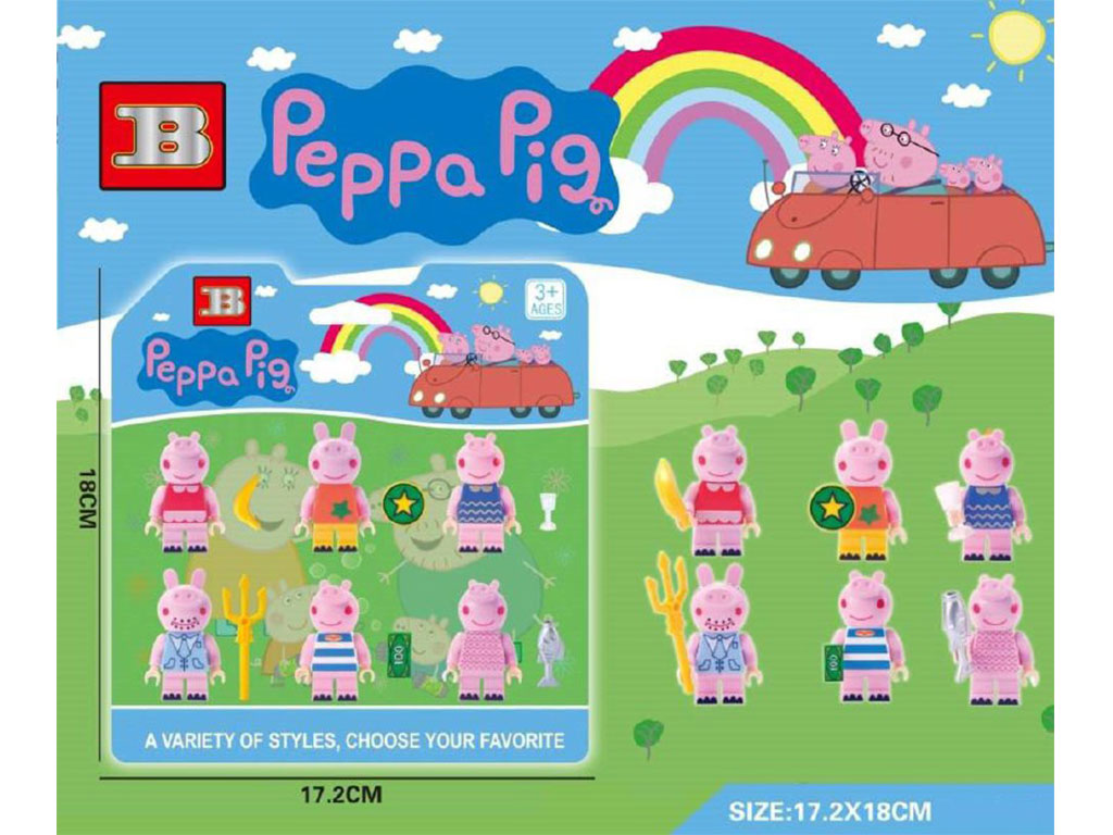 لگوی 6 عددی شخصیت peppa pig اسباب بازی