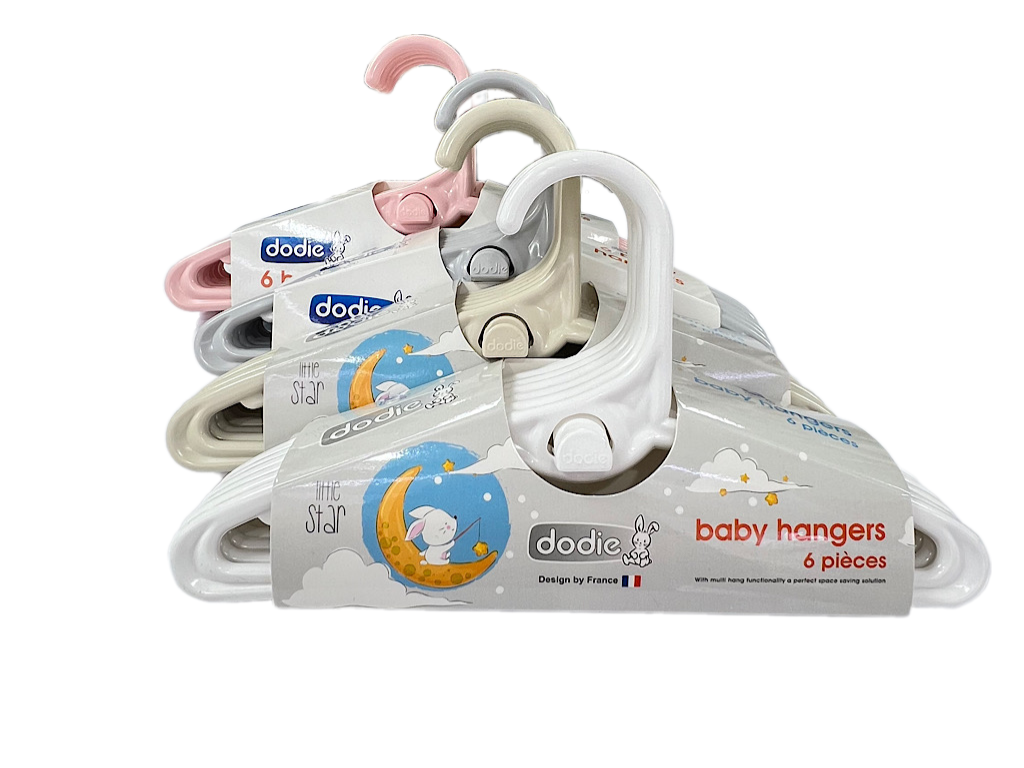 چوب لباسی6 عددی نوزاد و کودک دودیه dodie