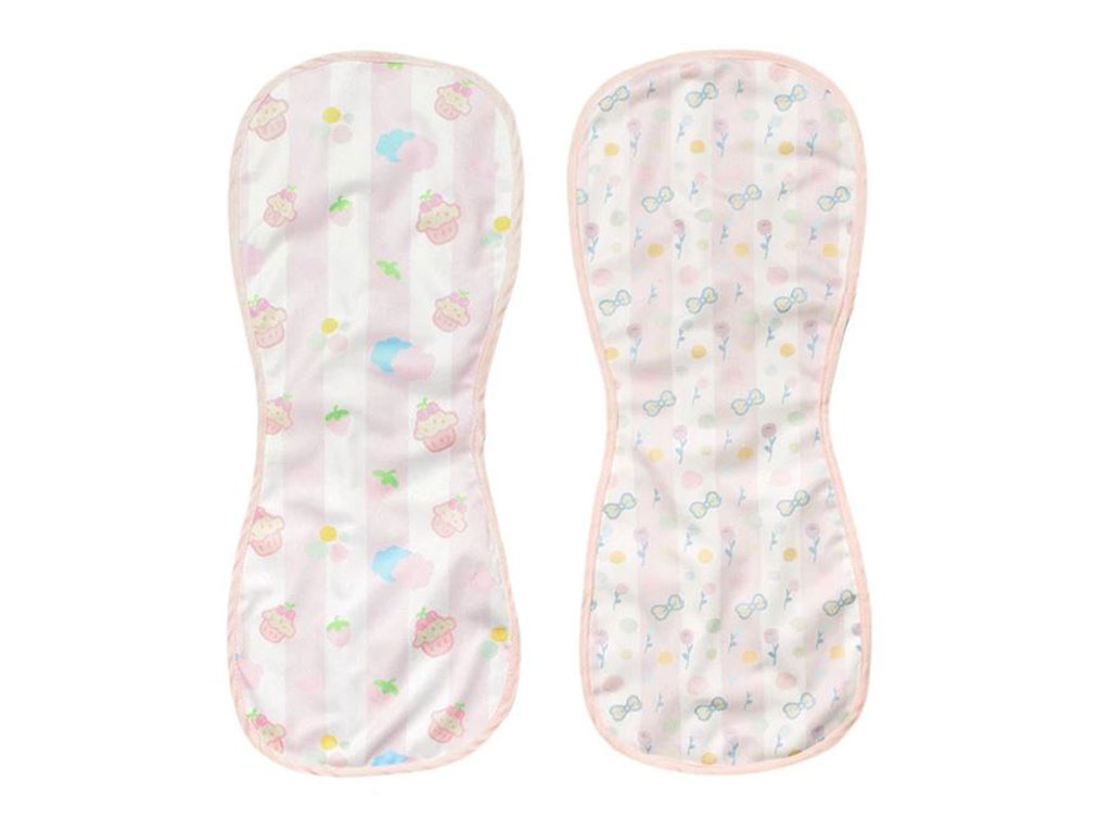 دستمال آروغ گیر نوزادی دخترانه 2 عددی omee baby