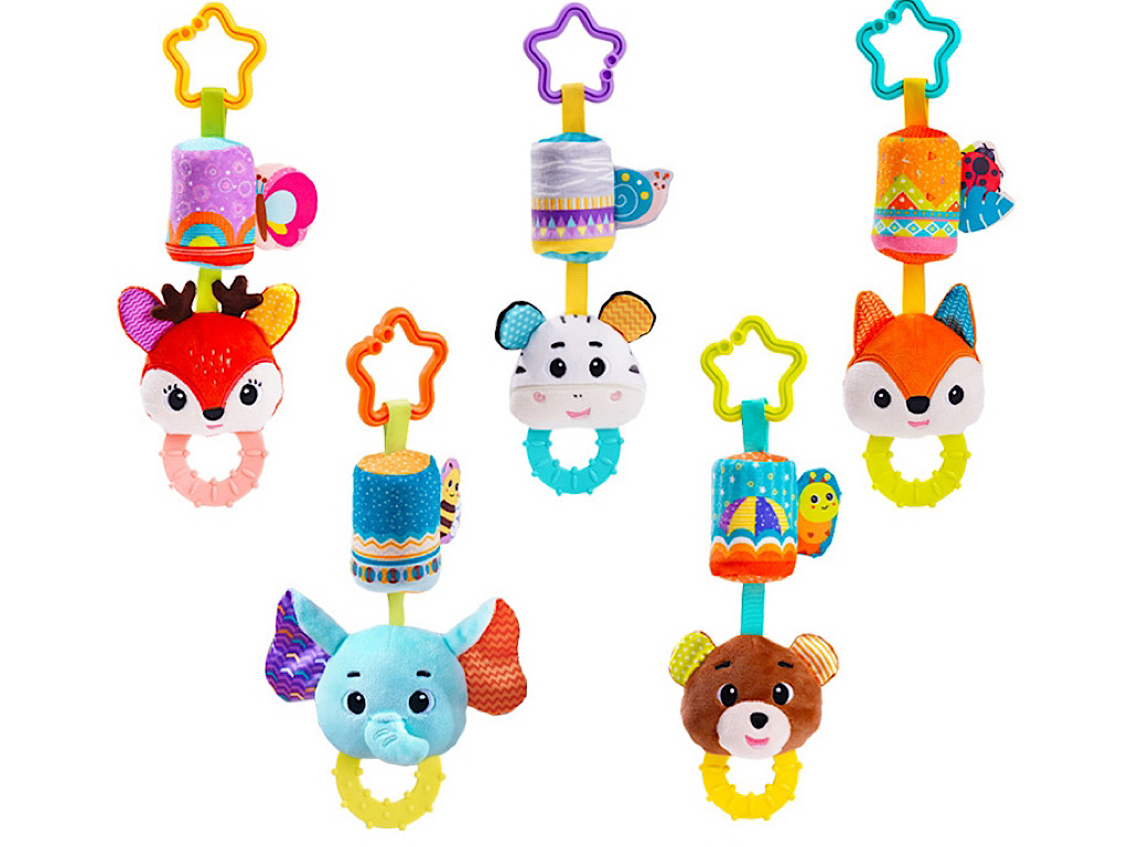 آویز کریر دندانگیردار جغجغه ای مخمل SOZZY