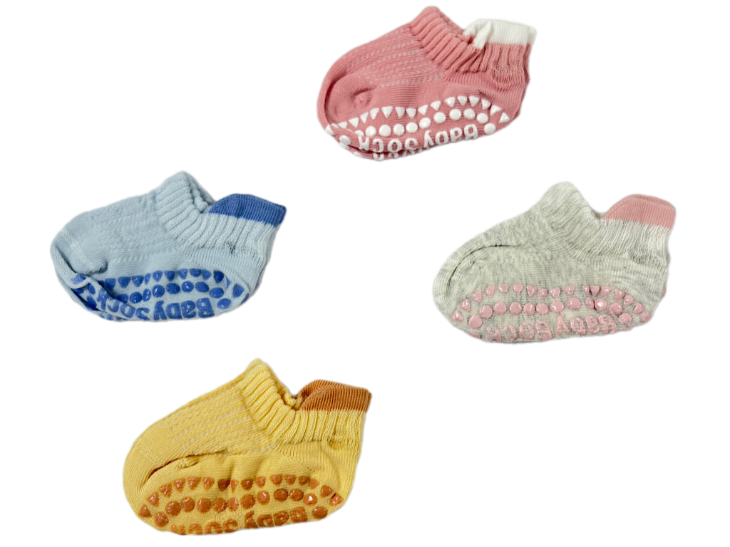 جوراب کالجی استپ دار نوزادی 0-6 ماه تک عددی