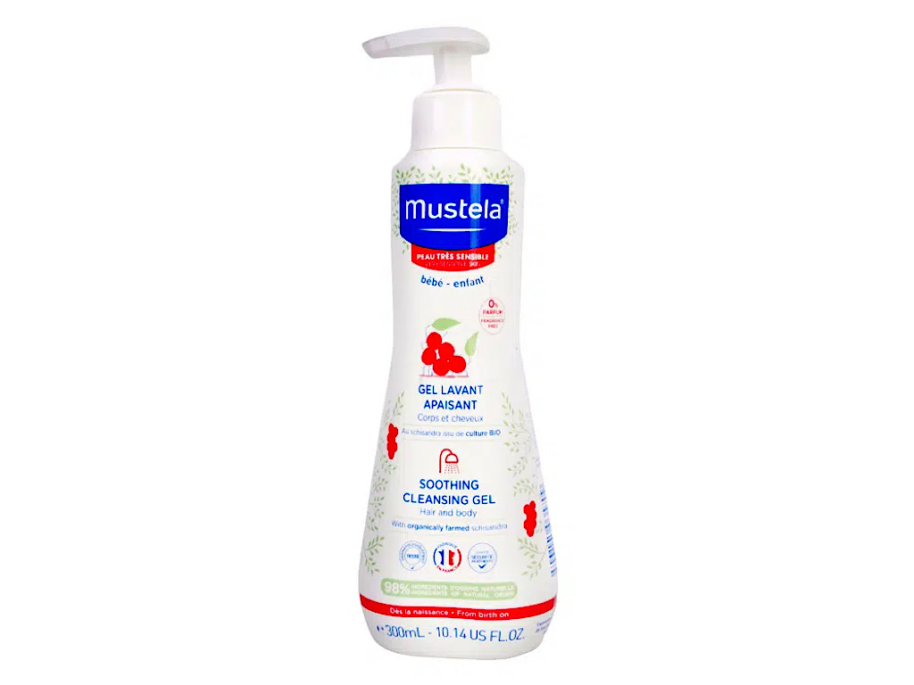 شامپو سر و بدن سوتینگ برای پوست  خیلی حساس 300 میل موستلا mustela