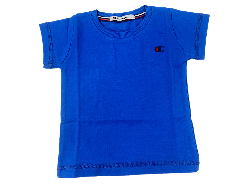 تیشرت پسرانه نوزاد و کودک رنگ آبی چمپیون Champion