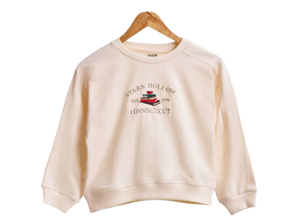 بلوز آستین بلند دورس گلدوزی شده نوزاد و کودک رنگ نباتی بشیر Bashir