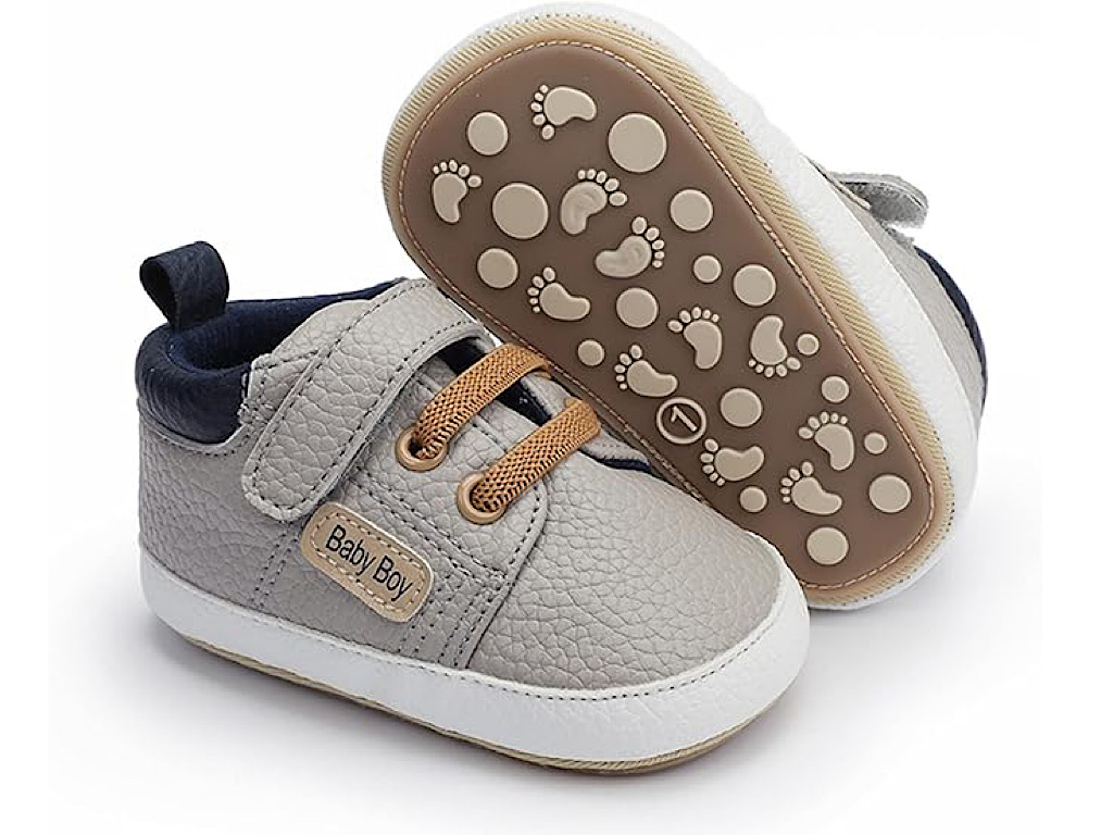 پاپوش استپ دار نوزادی طوسی