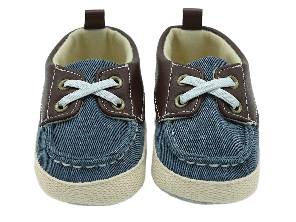 پاپوش نوزادی پسرانه  طرح جین valen sina