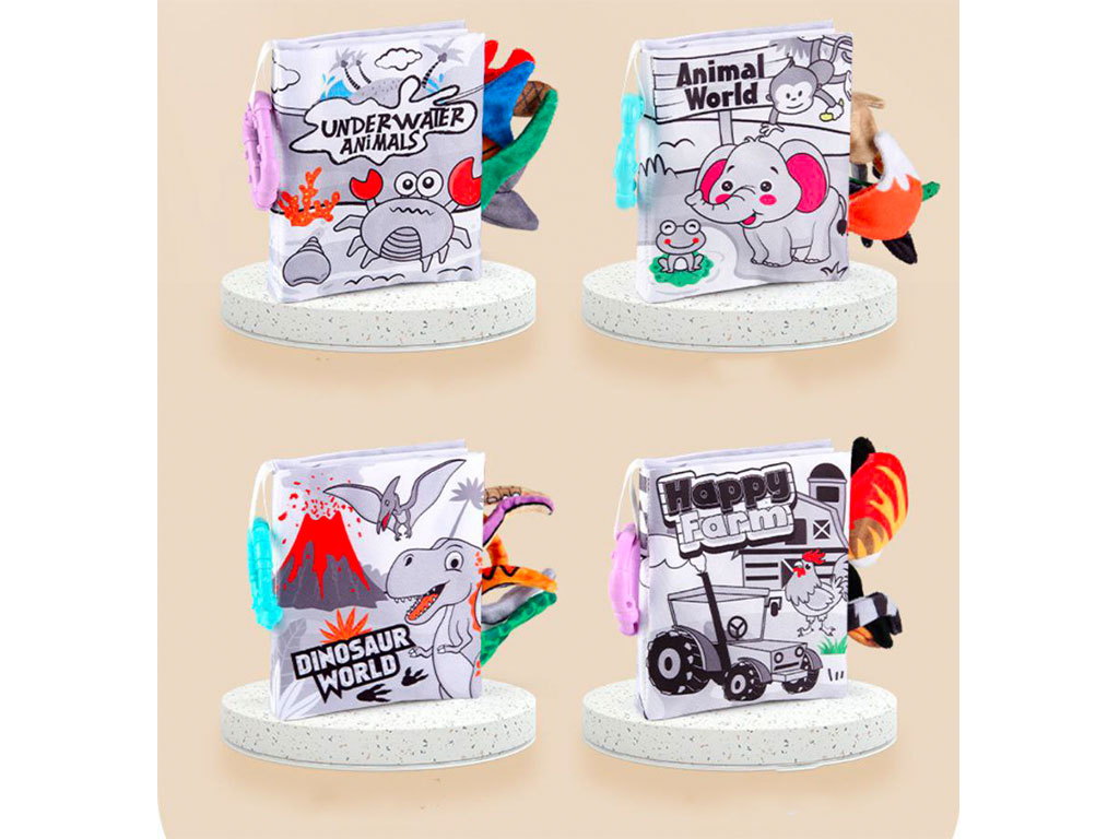 کتاب حمام پارچه ای نوزادی طرح حیوانات