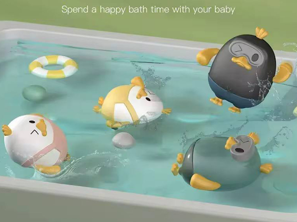 اسباب بازی حمام مدل نخ کش طرح اردک شناور مخصوص وان و استخر