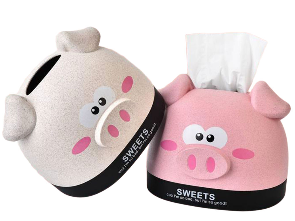 جا دستمال کاغذی فانتزی طرح خوک