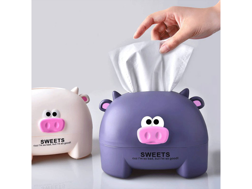 جا دستمال کاغذی فانتزی طرح گاو