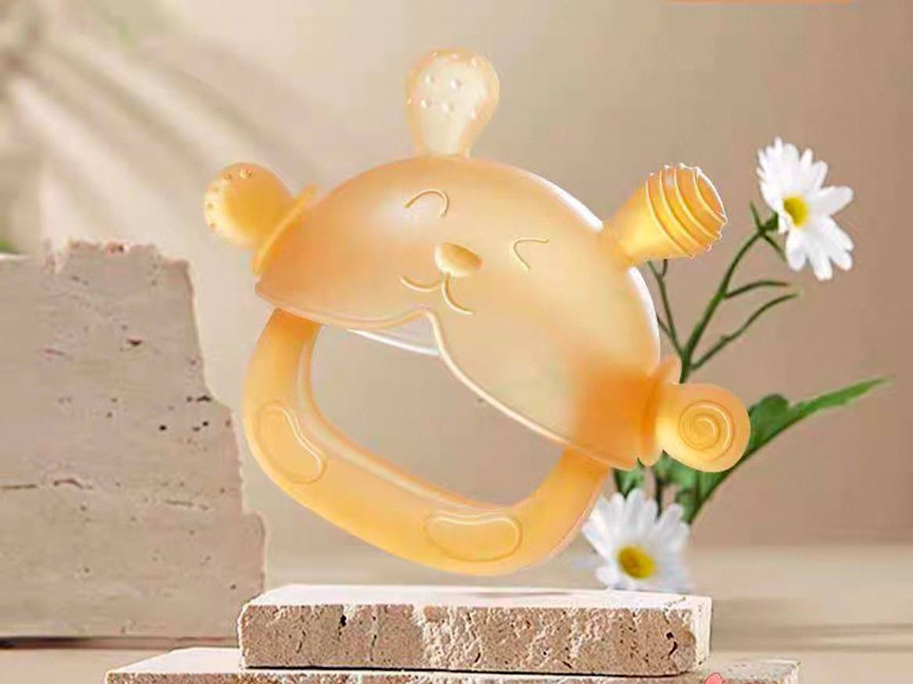 دندانگیر مچی سیلیکونی نوزادی طرح هی اور شی