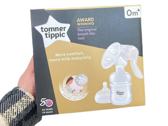 شیردوش دستی به همراه شیشه شیر حجم 125 میل tomner tippic