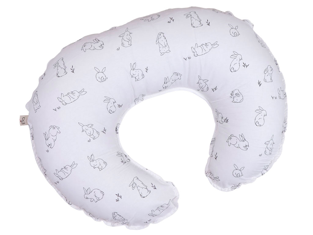 بالشت چند منظوره شیردهی نوزاد طرح خرگوش خطی مشکی الا ELA